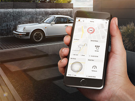 Porsche Classic Vehicle Tracking System.